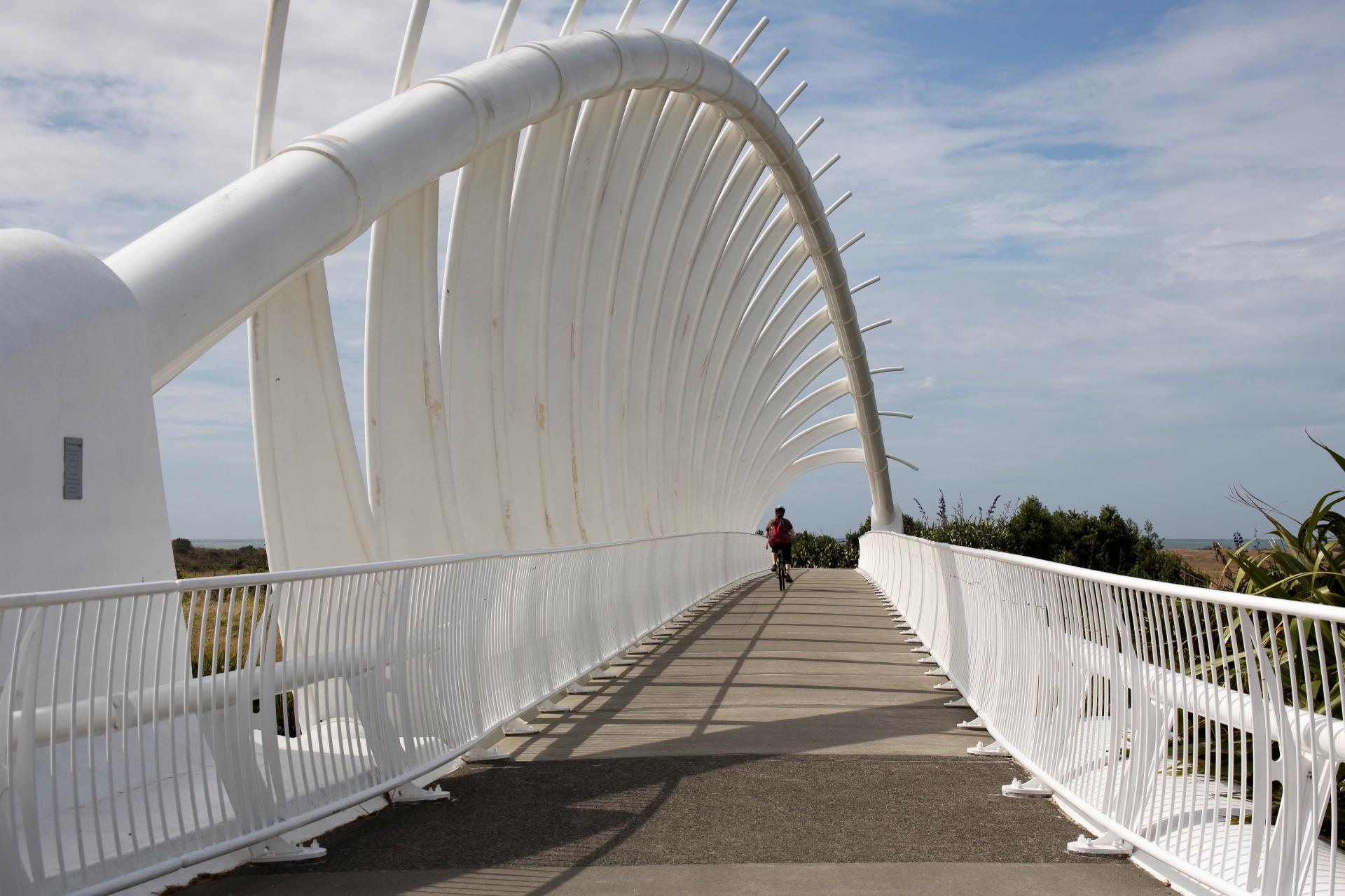 Te Rewa Rewa Bridge, New Plymouth, Neuseeland Foto & Bild | world ...
