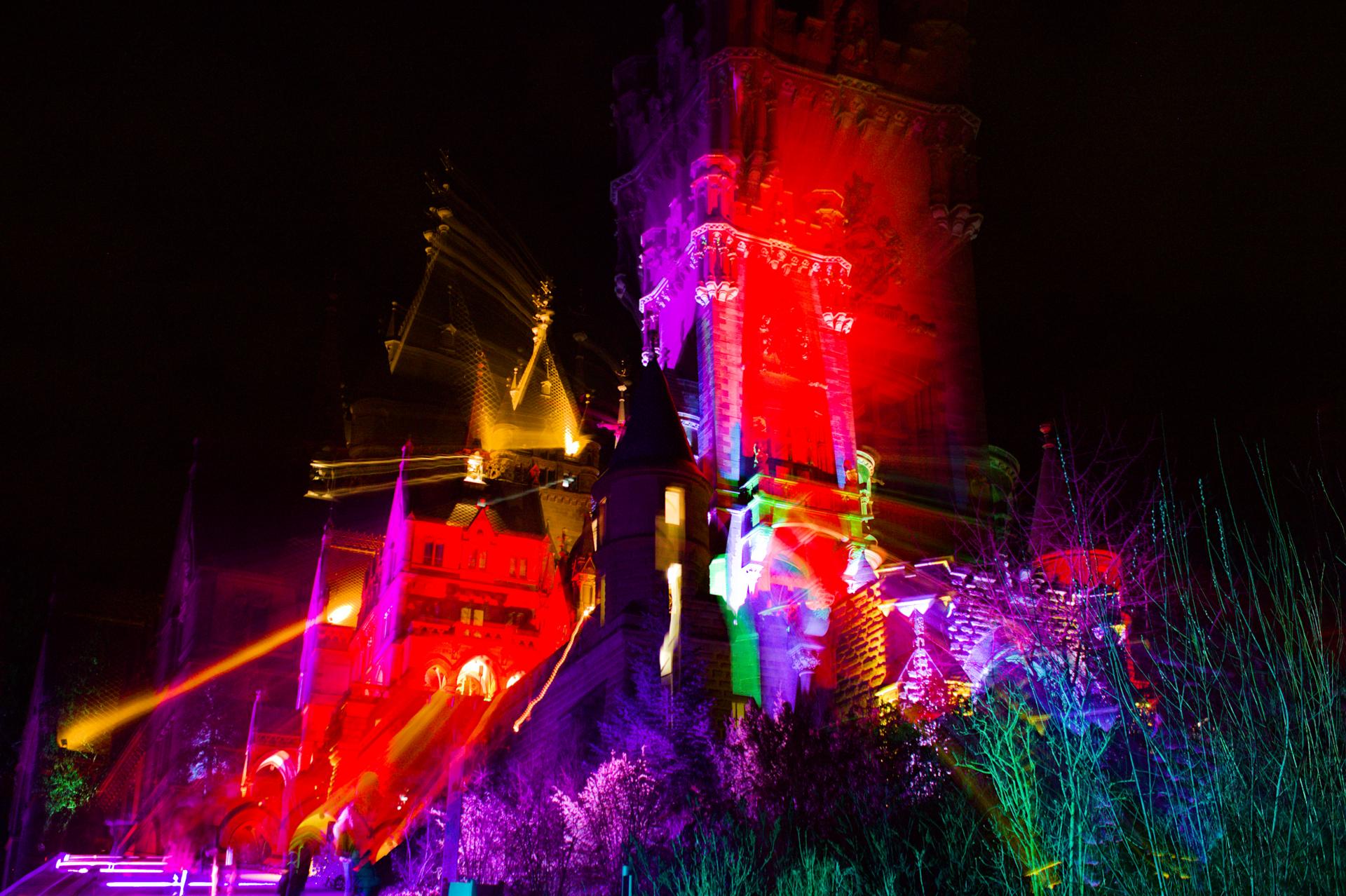 Schlossleuchten Auf Dem Drachenfels Digitalphoto