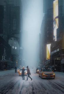 Times Sqaure im Blizzard