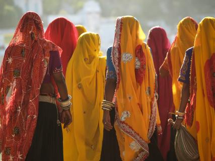 Pilger in Pushkar 