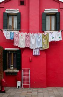 Waschtag auf der Insel Burano