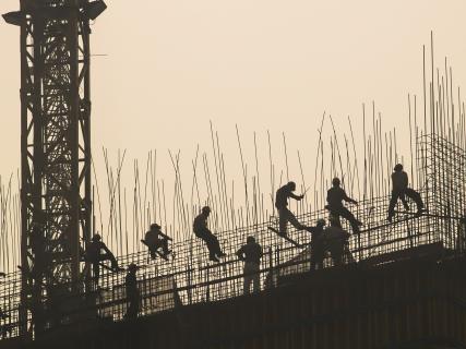 Bauarbeiter in Indien