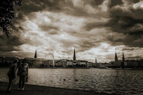 Sommertag an der Binnenalster