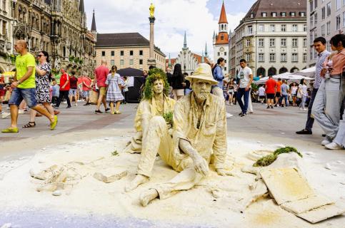 Fotoshoting am Marienplatz