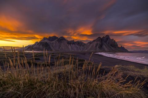 Vestrahorn zum Sonnenuntergang 