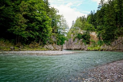 Tiroler Ache in der Entenlochklamm beim Klobenstein