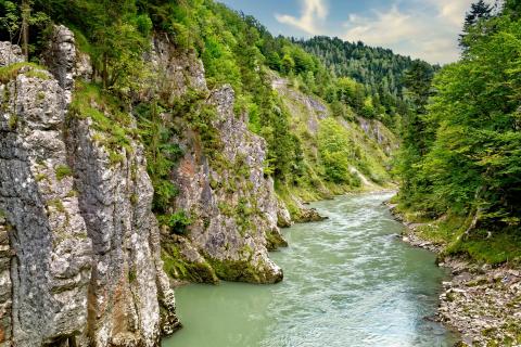 Tiroler Ache in der Entenlochklamm beim Klobenstein