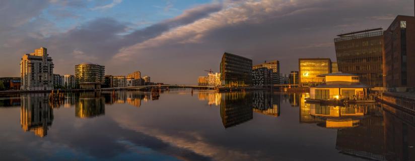 Sonnenaufgang in Kopenhagen