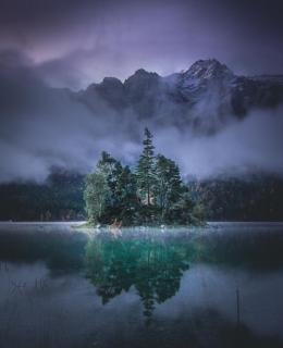 Sonnenaufgang am Eibsee