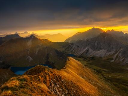 Sonnenaufgang im Allgäu