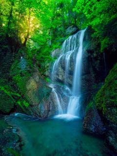 Morgens am Niedersonthofener Wasserfall