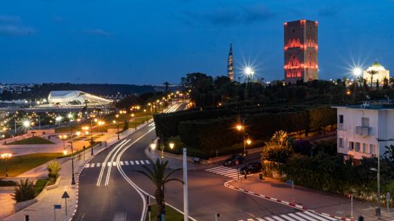Rabat bei Nacht