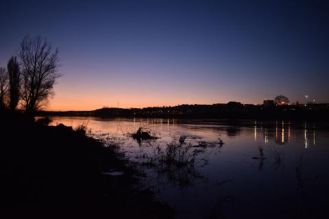 Nachtlandschaft	Fluss