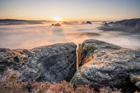 Sonnenaufgang am Kleinen Winterberg 