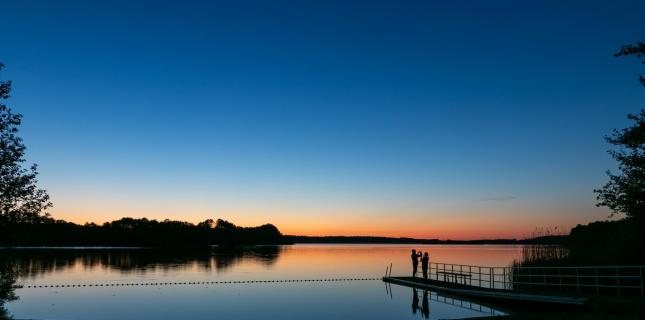 Sonnenuntergang am Westensee