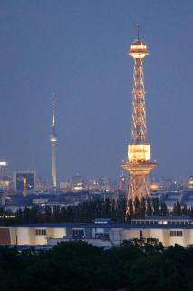 Funk und Fernsehturm in Berlin.