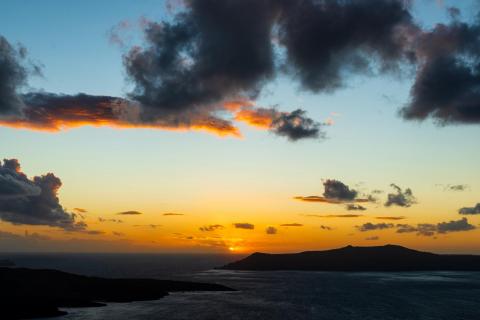 Sonnenuntergang auf Santorin