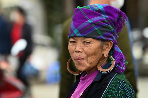 Hmong Frau in Sa Pa Nordvietnam