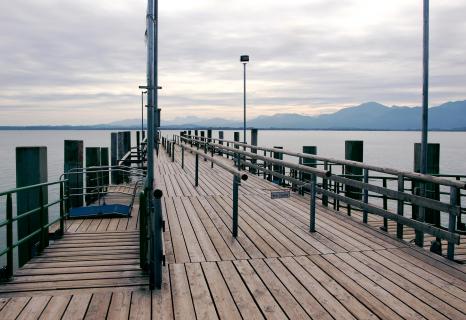 Bootssteg am Chiemsee