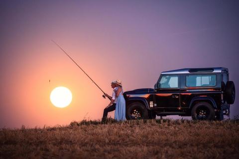 Fishing under the Moon