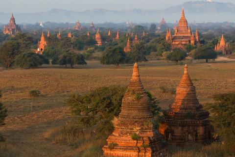 Pagodenfeld in Bagan, Myanmar