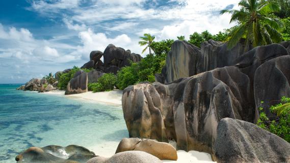 Der Anse Source D´Argent Traumstrand, Seychellen/Insel La Digue