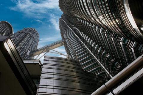 Gigantische Twin-Tower in Kuala Lumpur