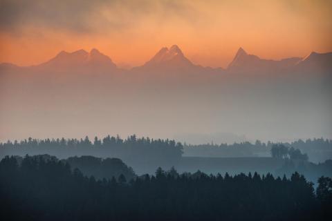 Sonnenaufgang im Emmental