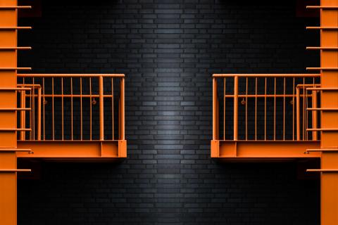schwarz & orange