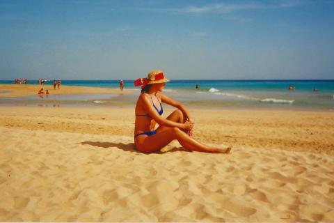 Am Strand auf Fuerteventura 1999