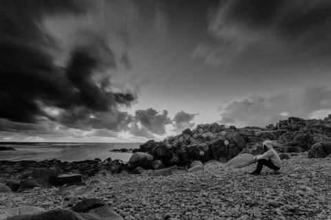 Stormy Evening at the seaside