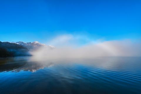 Nebelbogen über Kochelsee 2514