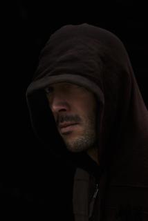 man with hood 