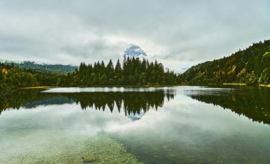 Spiegelung am Karwendelgebirges