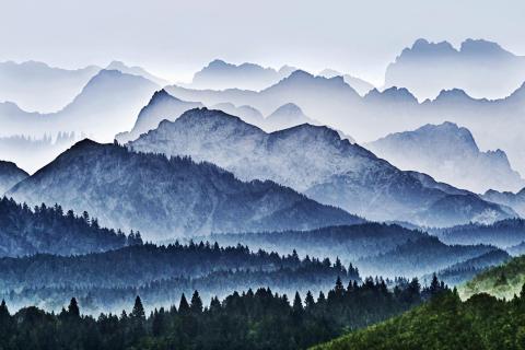 mountain abstract color 