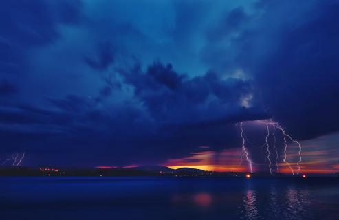 flashs at Forggen-lake