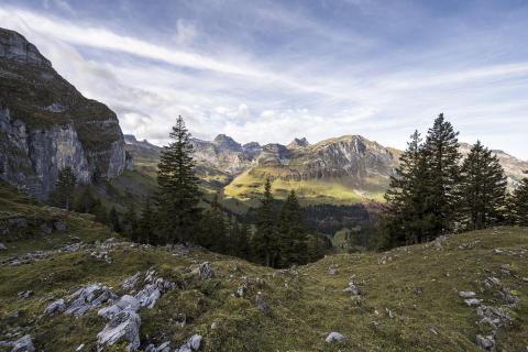 Berge im Morgenlicht