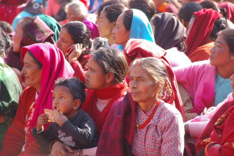 Frauenrechtsmeeting in Katmandu