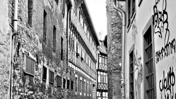 Gasse in Erfurt