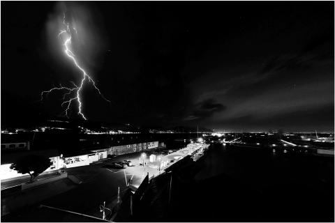 Gewitter über Kapstadt