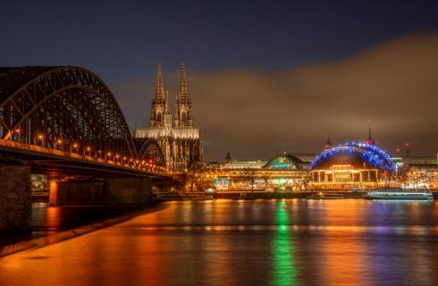 Bunte Stadt mit K