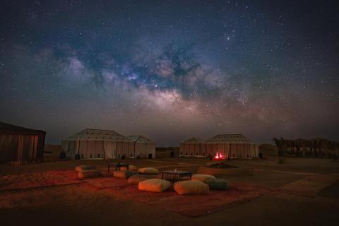 Sleeping under the Milky Way