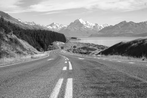 Die Straße zum Gletscher