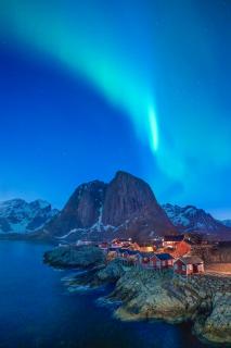 Nordlichter über Hamnoy