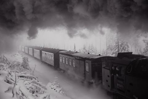 Brockenbahn im Schnee 