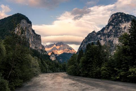 Abendstimmung im Nationalpark Gesäuse