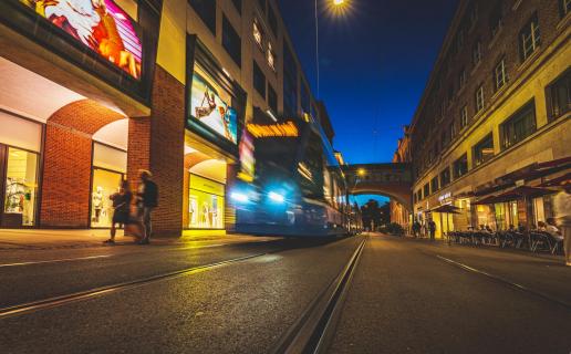 Die schwebende Trambahn