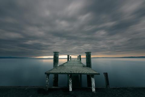 Bootssteg am Bodensee