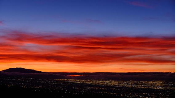 Sonnenaufgang über San Jose