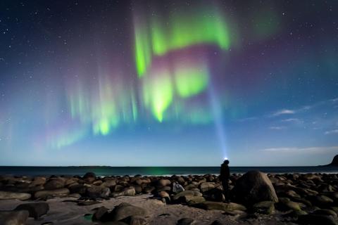 Polarlichter über den Lofoten